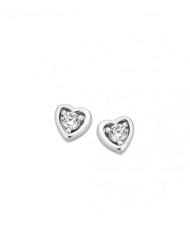 Boucles d'oreilles argent et oxydes de zirconium Naiomy B0M11