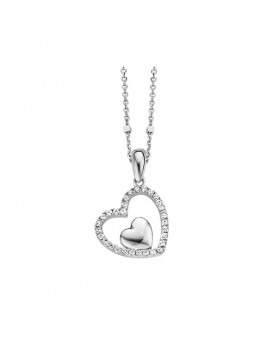 Collier argent et oxydes de zirconium Naiomy B3C06