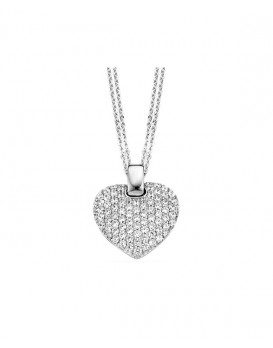 Collier argent et oxydes de zirconium Naiomy N3A05