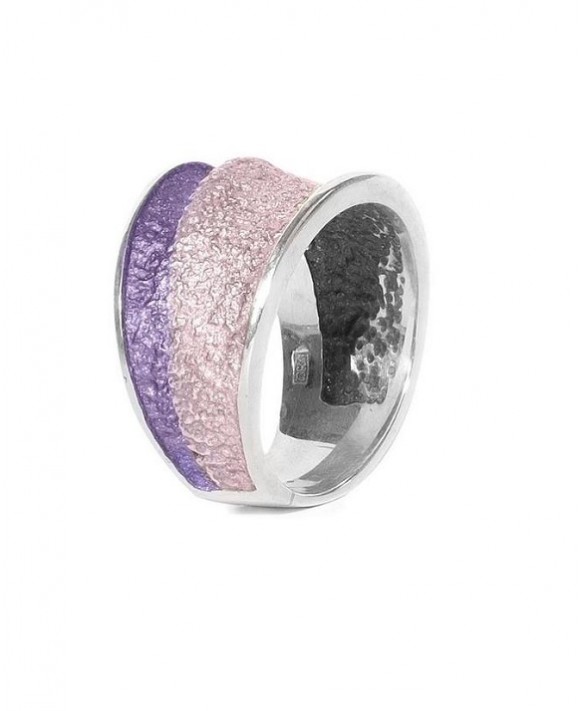 Bague argent pigmenté ARIOR Barcelona 1182739-XPU Collection Intenzza