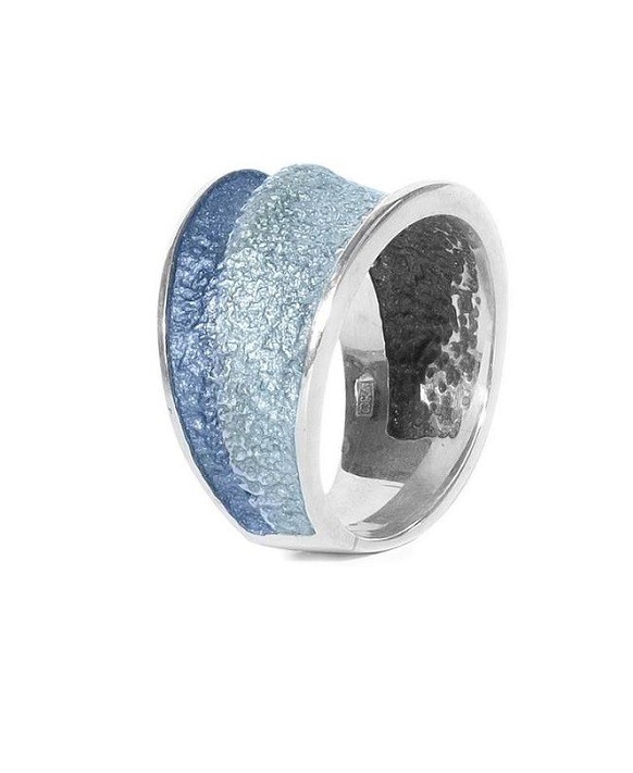 Bague argent pigmenté ARIOR Barcelona 1182740-XPU Collection Intenzza