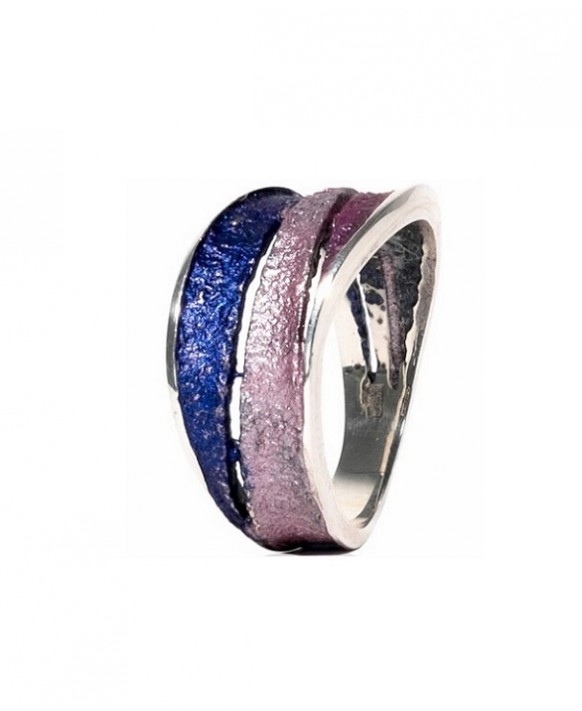 Bague argent pigmenté ARIOR Barcelona 1183214-XPU Collection Pigments