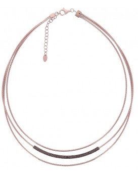 Collier argent teinté RoseGold  PESAVENTO  Collection Polvere  bronze WDNAG1030