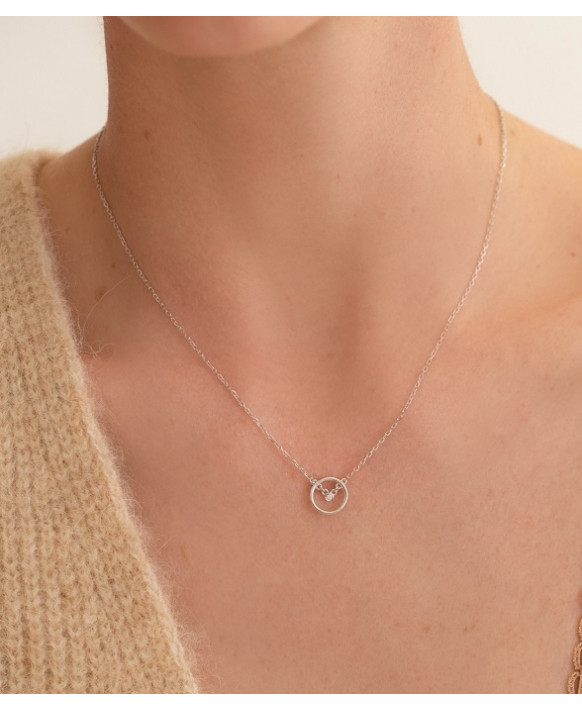 Collier argent et diamant LA GARCONNE 20700013, Collection Etats d'âme