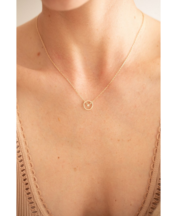 Collier plaqué or et diamant LA GARCONNE 26700014, Collection Etats d'âme