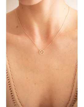 Collier plaqué or et diamant LA GARCONNE 26700014, Collection Etats d'âme