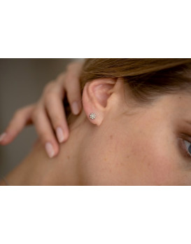 Boucles d'oreilles argent et diamant LA GARCONNE 20400024, Collection Episode indélébile