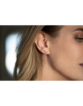 Boucles d'oreilles argent et diamant LA GARCONNE 20400019, Collection Etats d'âme