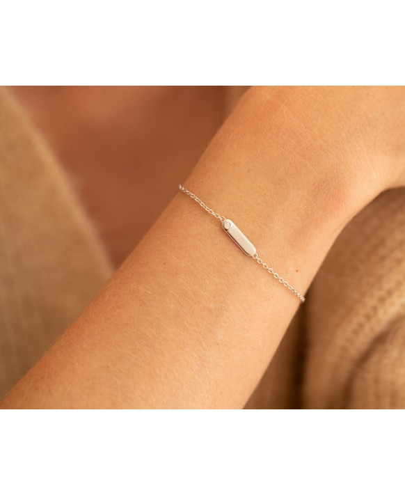 Bracelet argent et diamant LA GARCONNE 20300014, Collection Etats d'âme