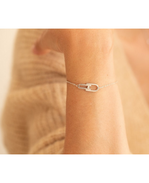 Bracelet argent et diamant LA GARCONNE 20300012, Collection Délicate Entrevue