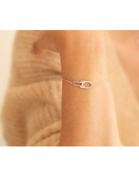 Bracelet argent et diamant LA GARCONNE 20300012, Collection Délicate Entrevue