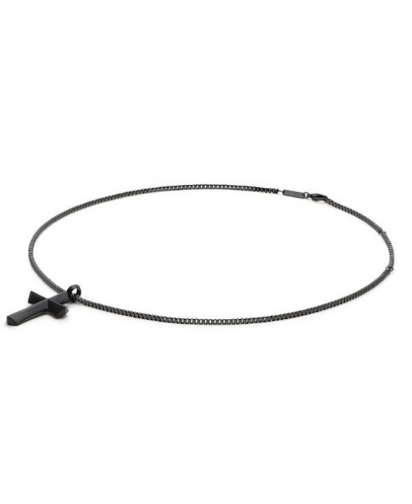 Collier et croix homme acier  MONOMANIA 50591