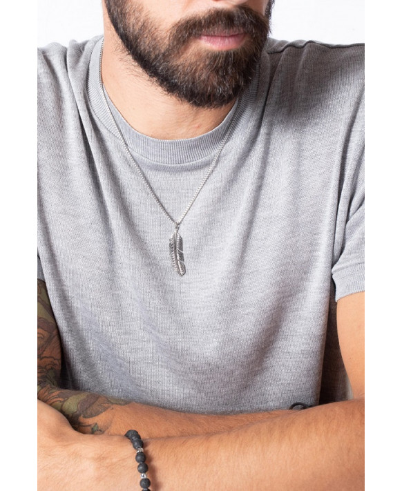 PLUME, Collier acier PHEBUS 75-0149