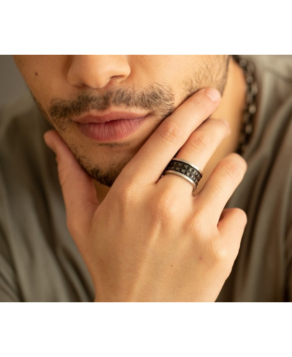 IGOR, Bague homme acier PHEBUS 15-0374