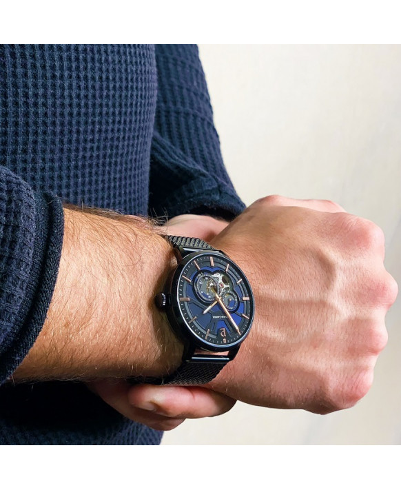 Montre homme automatique PIERRE LANNIER 335B469 Modèle TRIO Collection Automatic