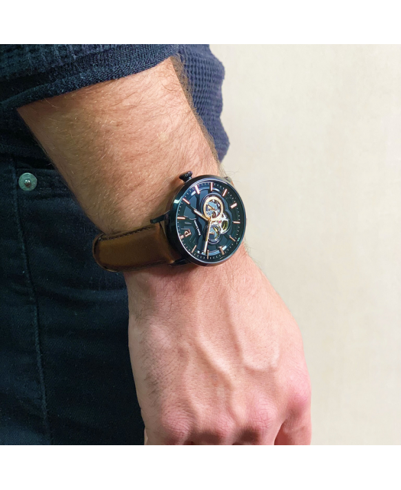 Montre homme automatique PIERRE LANNIER 335E434 Modèle TRIO Collection Automatic