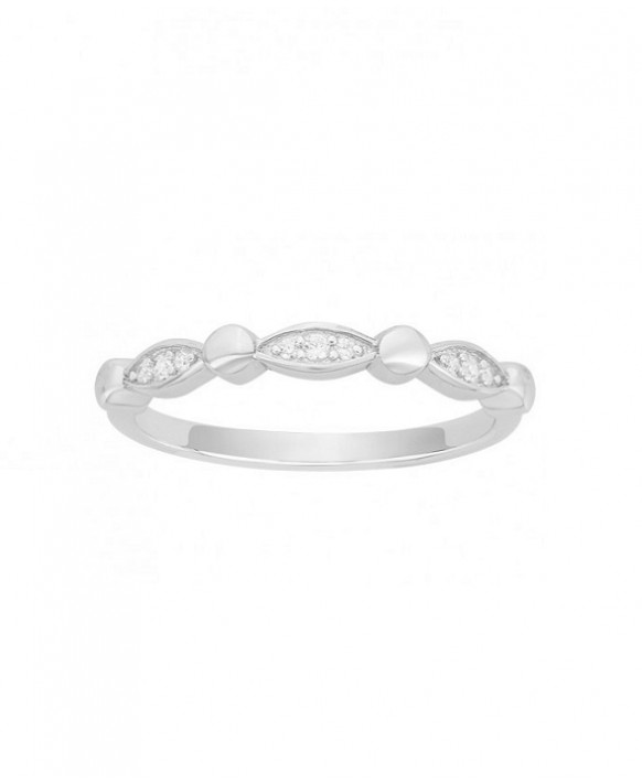 Bague argent et oxyde zirconium