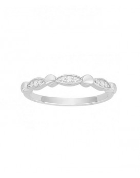 Bague argent et oxyde zirconium