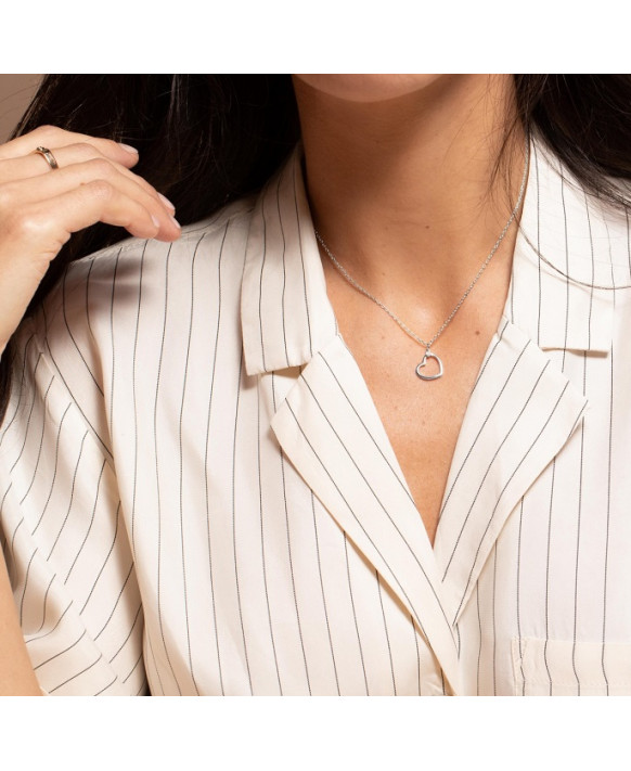 Collier argent et diamant LA GARCONNE 20700019, Collection Délicate Entrevue