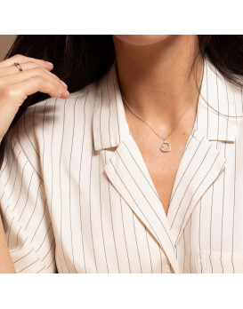 Collier argent et diamant LA GARCONNE 20700019, Collection Délicate Entrevue