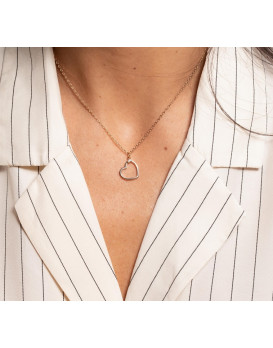 Collier plaqué or et diamant LA GARCONNE 26700025, Collection Délicate Entrevue