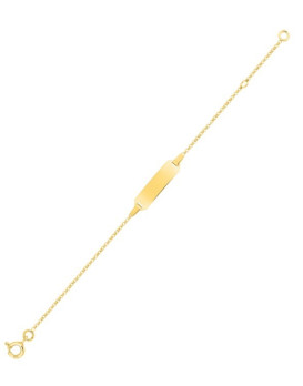 Gourmette bébé or jaune 750/1000ème