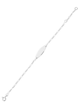 Gourmette bébé or blanc 375/1000ème