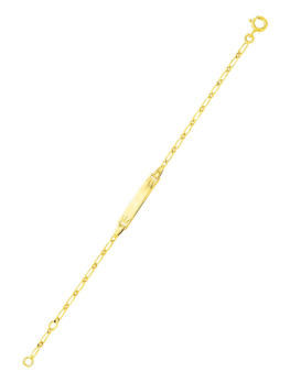 Gourmette bébé or jaune 375/1000ème