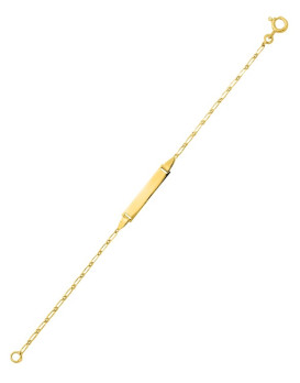 Gourmette bébé  or jaune 750/1000ème