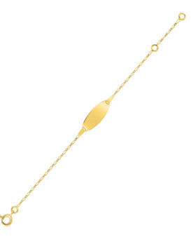 Gourmette bébé  or jaune 750/1000ème