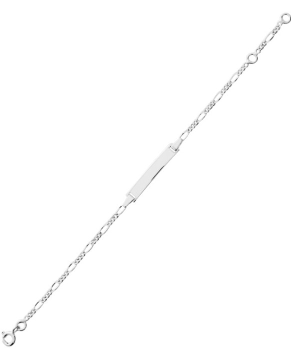 Gourmette bébé or blanc 375/1000ème