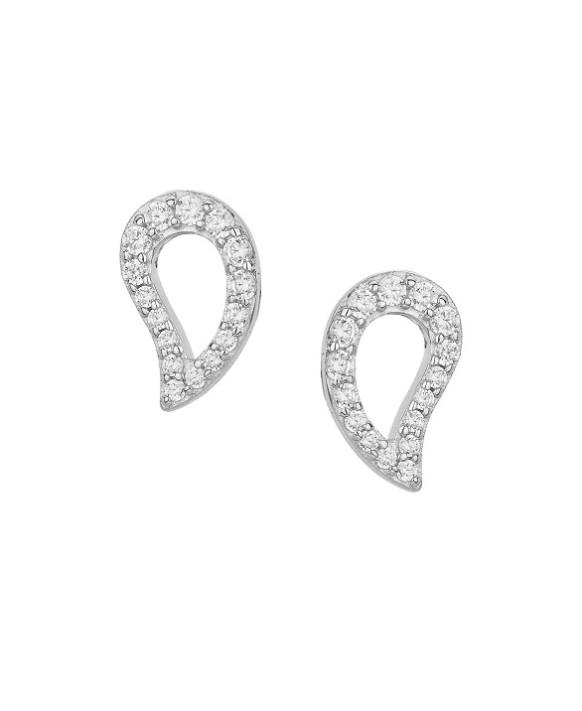 Boucles d'oreilles argent et oxydes de zirconium
