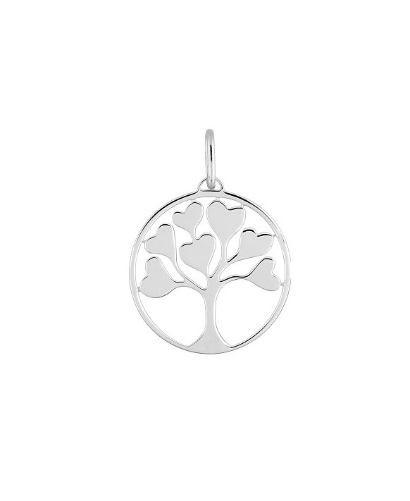 Médaille ronde Arbre de Vie en argent