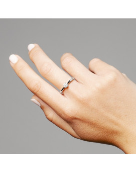 Bague Solitaire Diamant  0,40 ct Or blanc 750/1000ème
