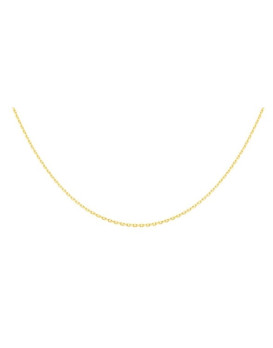 Chaine maille forçat or jaune 750/1000ème largeur 1,60 mn