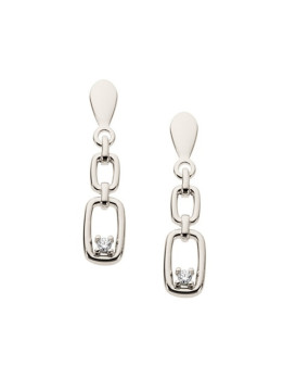 Boucles d'oreilles Diamants  Or blanc 750/1000ème