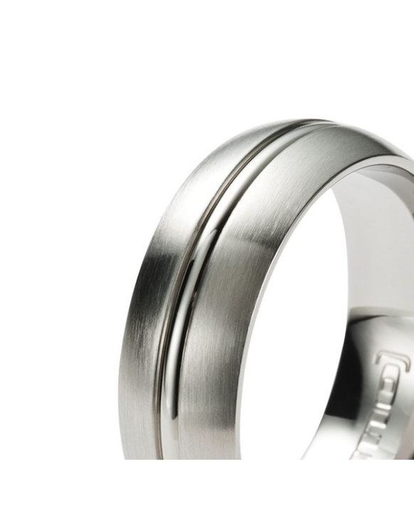 MARCUS, Bague homme acier  MONOMANIA 25740