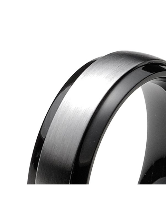 MELVIN, Bague homme acier  MONOMANIA 25365