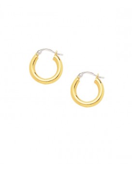 Créoles or jaune  750/1000ème Diamètre 16 mn Fil rond 3mn