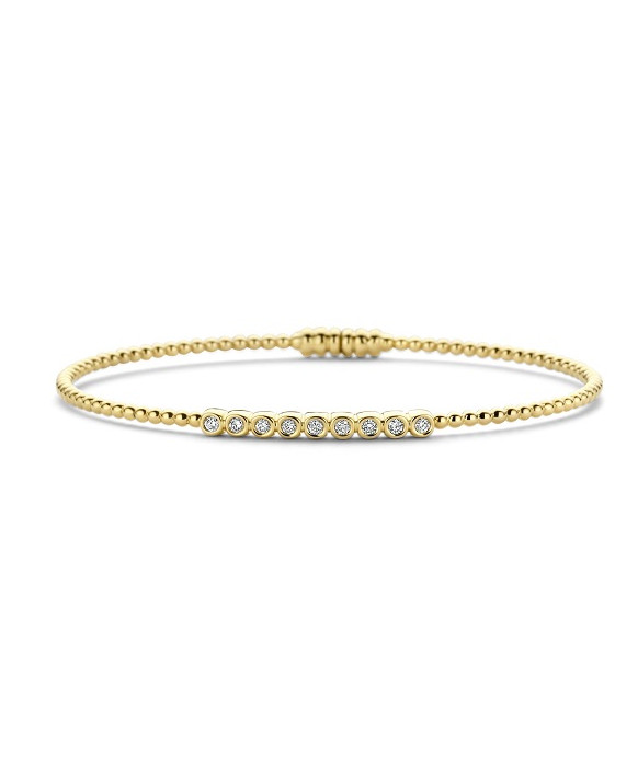 Bracelet  Or jaune 750/1000ème et diamants