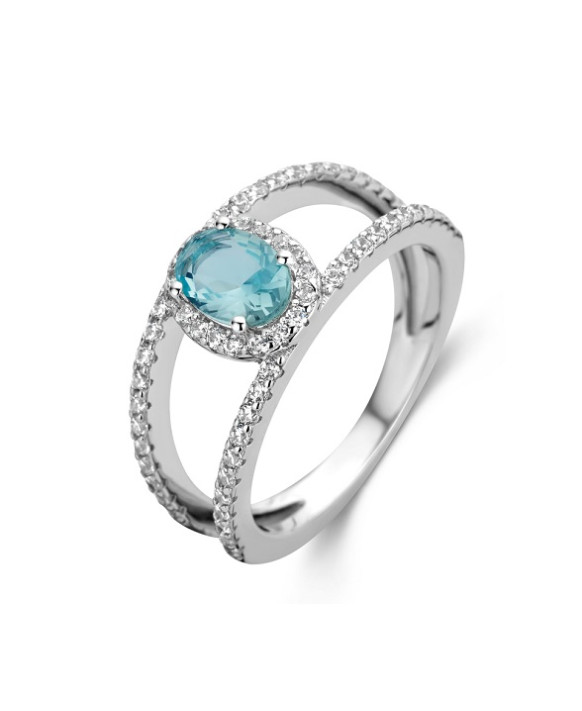 Bague argent  et oxydes de zirconium NAIOMY N2L51