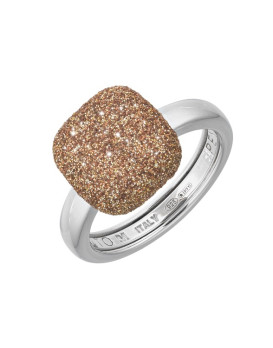 Bague argent  PESAVENTO  Collection Polvere Colori del Mondo jaune Sahara  WPSCA054