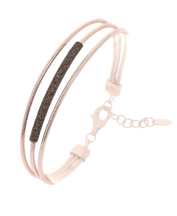Bracelet argent teinté RoseGold  PESAVENTO  Collection Polvere  bronze WDNAB680