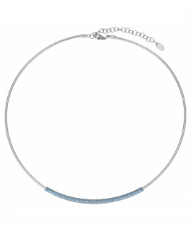 Collier argent  PESAVENTO  Collection Polvere  Colori Del Mondo bleu Caraïbe WPSCG001