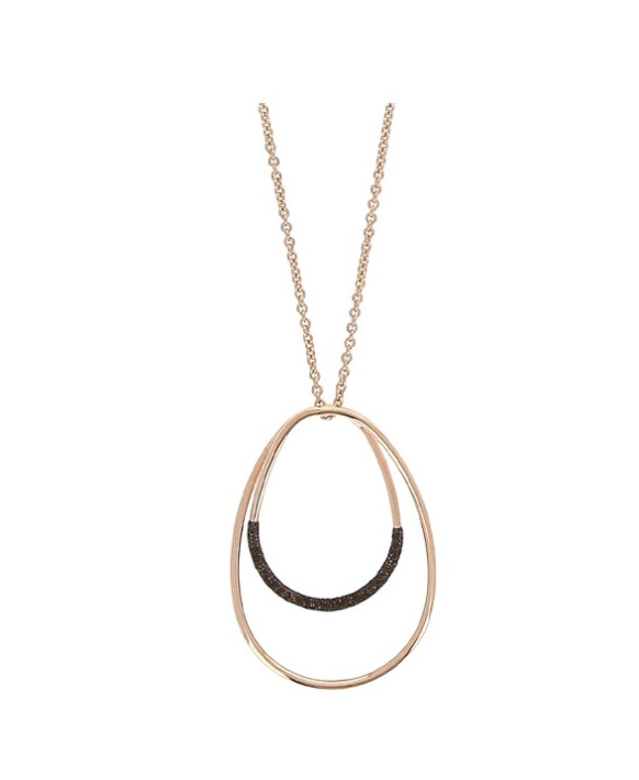 Collier argent teinté RoseGold  PESAVENTO  Collection Polvere  bronze WPLVE2750