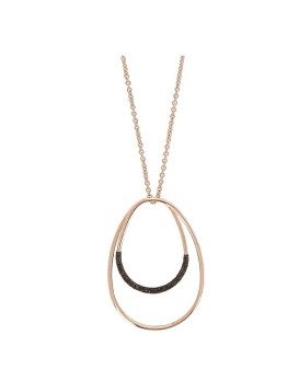 Collier argent teinté RoseGold  PESAVENTO  Collection Polvere  bronze WPLVE2750
