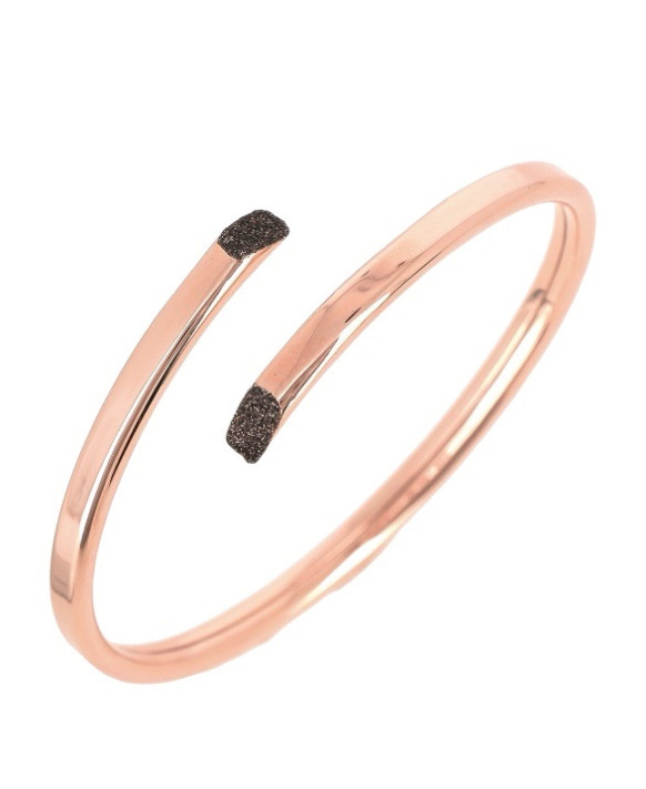 Bracelet argent teinté RoseGold  PESAVENTO  Collection Polvere  bronze WPLVB1616