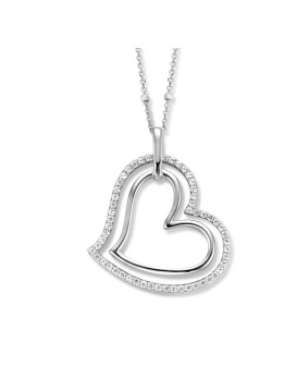 Collier argent et oxydes de zirconium NAIOMY N2D54