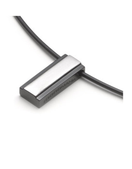 Cable silicone et pendentif homme acier  MONOMANIA 50185