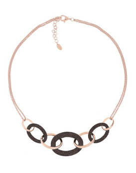 Collier argent teinté RoseGold  PESAVENTO  Collection Polvere  bronze WPLVE1160